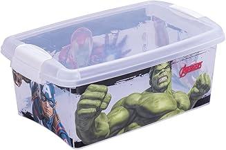 Caixa Com Trava Avengers Plasútil Preto 4.2 L
