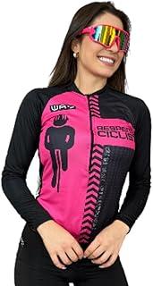 Camisa De Ciclismo Feminina Camiseta Confortável Pro Slim MANGA LONGA