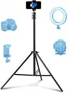 Suporte Tripé Para Celular Câmera Ring Light Nível a Laser Multifuncional Telescópico Extensível de 68cm até 210cm Portátil Ultra Resistente e Reforçado BAnpinSH