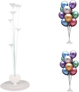 Genérico Suporte Para Balão Montável 110 cm Kit Arranjo com 21 Varetas Para Balões Base Coração - Aniversário Unissex