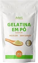 Adali Gelatina em Pó Bloom 250, Sem Sabor, Incolor, 1Kg