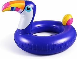 Boia Inflável Tucano Gigante 175x120cm para Piscina e Praia Flutuador Adulto e Infantil Boia Animal Tropical Grande PVC Reforçado