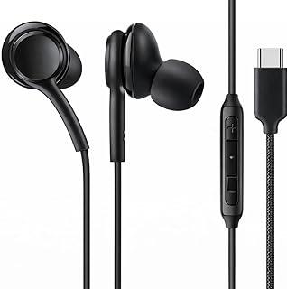 Fones De Ouvido Com Fio Tipo C Intra Auricular Microfone Integrado Compativel iPhone 15 15 Pro 15 Pro Max 16 16 Pro Max Com Fio Fones Estéreo Compatíveis ANDROID LG Qualidade Premium