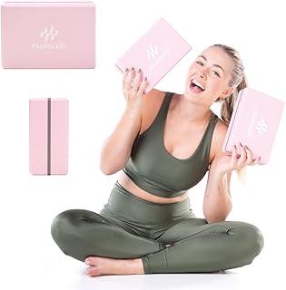 Kit 2 Blocos de Yoga e Pilates EVA Premium – Antiderrapante Pilates Yoga Exercícios Alongamento Fitness