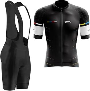 Conjunto de Ciclismo Masculina Camisa Premium Bretelle de Gel MTB