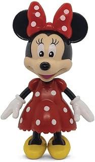 Boneca Minnie, Elka, corpo preto/luva branca/vestido vermelho/sapato amarelo/rosto pele