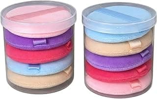 Kit Esponjas Redondas Para Maquiagem, 5 Peças, Cores Sortidas, Latex Sintético, Esponjas Para Base, Corretivos E Pó Compacto, Macias E Fácil De Lavar, Para Todos Os Tipos De Pele. com 10% de desconto por R$ 22,41 na amazon