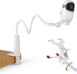 TakTark Suporte para Câmera de Bebê Universal - Braço Flexível Ajustável 360°,Compatível com a Maioria dos Monitores, Instalação Fácil sem Furos