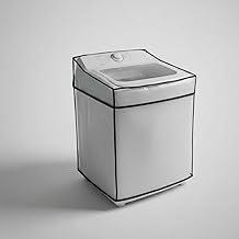 Capa Para Maquina De Lavar Roupa 8Kg 9Kg 10Kg 11Kg 12Kg Impermeável, Resistente, Prática - Material Pvc Cristal Transparente Com Elástico Para Melhor Fixação Consul Brastemp Electrolux LG Panasonic