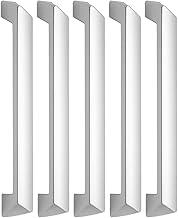 5 Puxadores Para Armário Gaveta Sala Rack Bancada 355 192mm (Cromado Fosco)