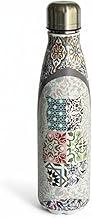Garrafa Térmica Inox parede dupla com Design Moderno, Tampa de Rosca em Aço Inoxidável, 500ml Mosaico Gato