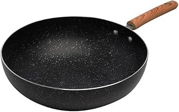 WOLFF - Frigideira Wok de Indução em Alumínio com Revestimento Cerâmico Granilite Preta 28cm