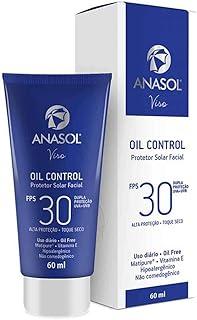 Anasol Protetor Solar Facial Viso Oil Control Fps 30 Loção Fluida Com 60Ml