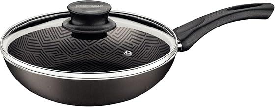 Frigideira Funda Tramontina Paris Em Alumínio Com Revestimento Interno E Externo Em Antiaderente Starflon Max Chumbo Com Tampa De Vidro 26 Cm 2,9 L