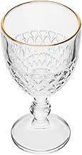 LYOR - Taça para Água Coração com Fio de Ouro 320ml Vidro