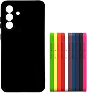 Capa Capinha Case Silicone Veludo Forro Interno Luxo Macia Preta Compativel com Samsung Galaxy A56