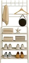 Sapateira Cabideiro Arara Organizadora Branca 4 Andares, Suporte Multiuso para Sapatos, Tênis, Roupas e Bolsas, Ideal para Closet e Apartamentos