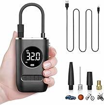 Calibrador Compressor Portátil Digital 70W com Bateria Recarregável 4000mAh, Display LED, Parada Automática, para Carro Moto Bike Bola