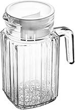 LYOR - Jarra Porta de Geladeira de Vidro com Tampa em Plástico Branca 650ml