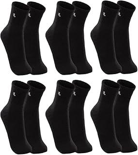 Kit C/6 Pares Meias Lupo 3245 Cano Médio Algodão Sortido