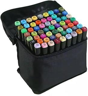 Conjunto 60 Canetinhas Permanentes com Pontas Duplas para Colorir Bobby Goods Desenho e Marcação/Canetinhas e Marca Texto
