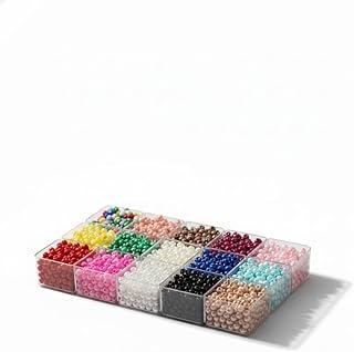 Kit Pérola Inteira 6mm Com Furo 1.500 Peças Para Artesanato Pulseira