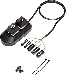 Botão Energia Compatível com Desktop Interruptor Pressão Manual Preto para Computador