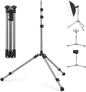 Tripe para Celular, Tripe para Camera, Suportes para Luzes, Tripé de Câmera com Cabeça Esférica, Suporte de Luz Extensível para Fotografia, Lightweight Reflex Light Stand