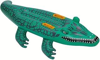 Boia Inflável Jacaré 150cm Infantil – Flutuador Brinquedo Aquático com Alças, Vinil Resistente, Fácil de Inflar, Piscina, Praia, Clube e Parques Aquáticos