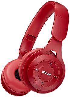 Fone de Ouvido Headset Sem Fio Bluetooth – Cancelamento de Ruído, Bateria de Longa Duração e Conforto Ergonômico para Música e Chamadas (Vermelho)