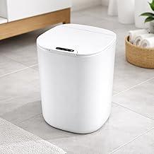 Lixeira Inteligente 16L com Sensor Automático Sem Toque, Carregamento Solar ou Pilhas, Design Moderno, Silenciosa, para Cozinha e Banheiro (Solar)