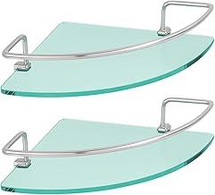 Kit 02 Porta Shampoo Suporte De Banheiro Shampoo Canto Vidro 6mm