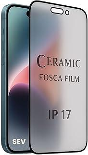 Película Cerâmica Fosca Compativel Com iPhone 17, Proteção Anti-Impacto e Anti-Reflexo, 9D Cobertura Total Das Bordas, Kit de Limpeza Incluso
