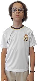 Camiseta Real Madrid Hala Branca Infantil Juvenil Braziline