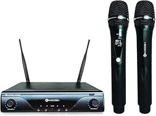 Microfone Sem Fio Kadosh K-412M UHF Duplo Bastão