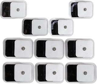 AGDOAD 20 PEÇAS Kit Almofadas Pads Eletrodos Fisioterapia Tens para Massageador Portátil Tamanho 5X5cm