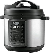 Dako Panela de Pressão Elétrica 1000W 6L Preta 220V