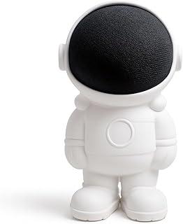 Suporte para Echo Dot 4ª e 5ª Geração, Base Astronauta compátivel com Alexa 4 5 Geracao, Design Moderno e Estável, Organizador para Dot TimeClick (Branco)