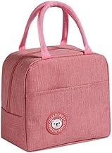 Bolsa Térmica Marmita Lancheira Sacola Em Poliéster Com Ziper De Segurança Impermeável 7 Litros Cinza, Preta, Rosa, Azul e Vermelha Trabalho Academia Escola Passeio PREMIUM SYANG (Rosa)