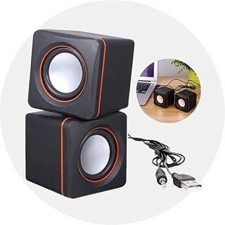 Caixa de Som USB para Notebook e Computador - 2 Mini Caixinha de Som Estéreo Portátil 3.5mm P2 para Música, Jogos e Home Office - Caixa de som Auto falante - Shop100