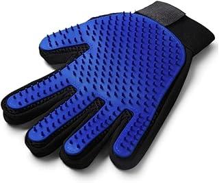 Luva Removedora de Pelos para Cães e Gatos com Pinos de Silicone, Luva Massageadora, Tamanho Único, Remove Pelos Soltos e Subpelo.