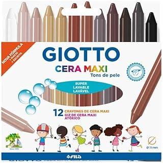 Giz De Cera, Fila Canson, Gizao Giotto, Maxi, Tons De Pele, 12 Cores