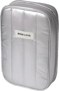 Organizador de Cabos Dupla Camada, Necessaire Puffer, Bolsa Impermeável para Acessórios Eletrônicos e Viagem (PRATA)