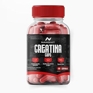 Creatina Monohidratada 100% Pura 120 Cápsulas - Nanovit