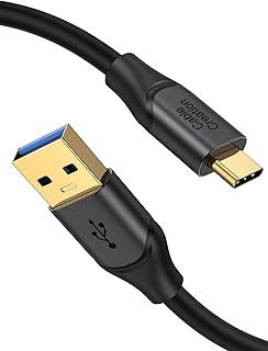 CableCreation Cabo USB-A para USB-C de 1 metro, Cabo de dados USB-C para USB 3.2 Gen2 de 10 Gbps, cabo Android Auto 3A para SSD externo Type-C, MacBook Pro, iPad, Galaxy S24 Ultra/S24+/S23