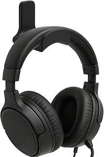 Suporte de Parede Universal para Headset, Preto, Fixação com Fita 3M ou Parafuso, Resistente até 5kg, Organizador para Fone Gamer