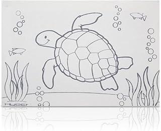 Souza & Cia, Tela De Pintura Riscada, 20cm X 30cm, Desenho: Tartaruga - (Ref: 8172)