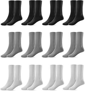 Kit 12 Pares de Meias Masculina Cano Médio 37/44