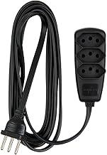 EXTENSÃO SORT PP 3X0,75-2 PINOS + TERRA (3 PINOS) - 10 AMPERES - PRETO - 3 METROS - DANEVA 1786