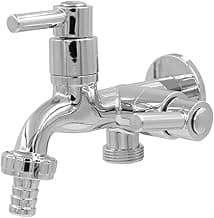 Torneira para Parede de Tanque e Máquina de Lavar 2 Saídas